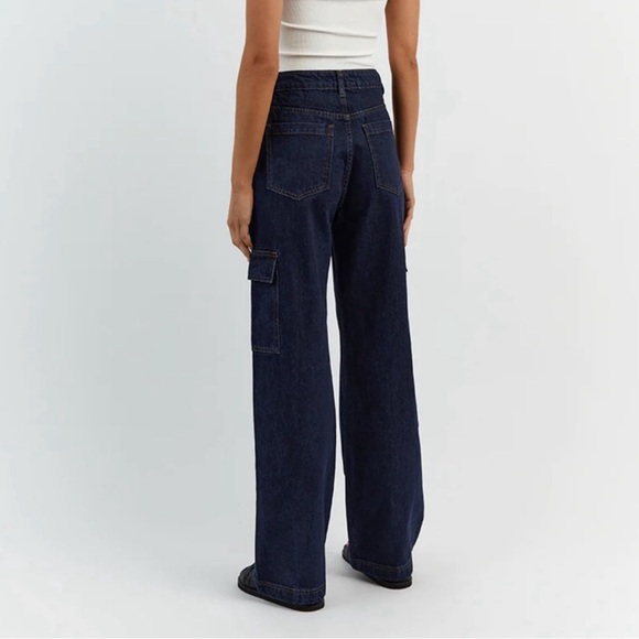 DISSH Brody Indigo Mid Rise Cargo Jeans - Picture 3 of 7